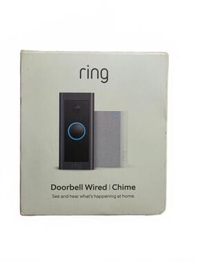 Ring Doorbell Wired with Chime - Smart Home Security